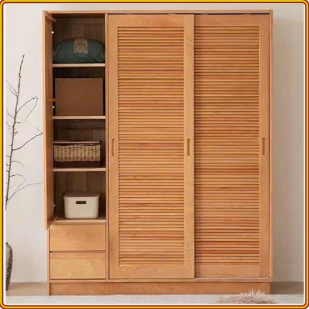 Ora Oak - Tủ Áo 1m6 : Tủ Áo Gỗ Sồi + Cánh Cửa Lùa ( Cửa Trượt )